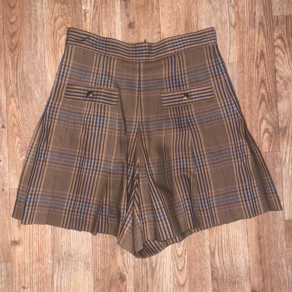 Sandro Brown Plaid Women's Skorts